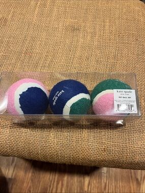 kate spade Pink, Navy & Green Colorblock Pet Ball Trio